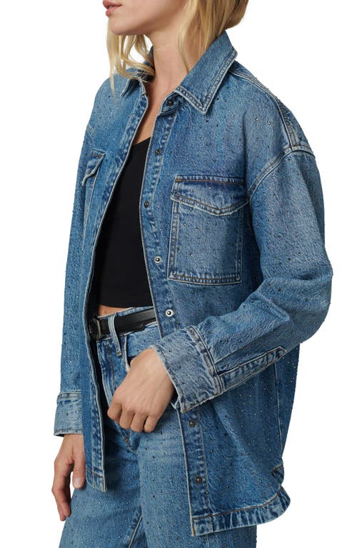 JOE'S JOE'S THE KATRINA STUDDED DENIM SHIRT JACKET 