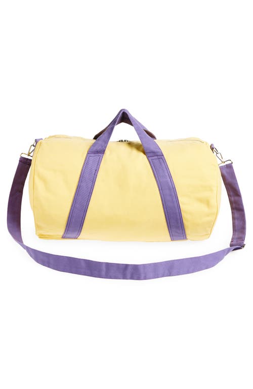 Bode Two-tone Canvas Gym Bag In Yellow