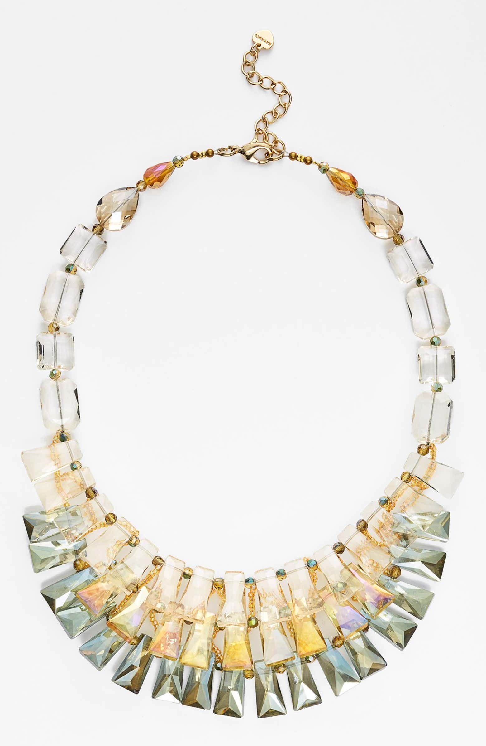 Nakamol Design Tiered Crystal Bib Necklace | Nordstrom