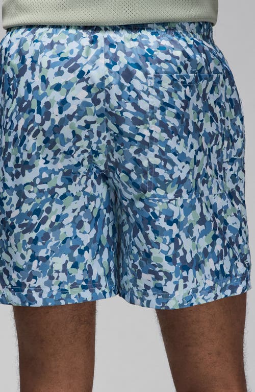 Shop Jordan Poolside Twill Shorts In Blue Tint/white