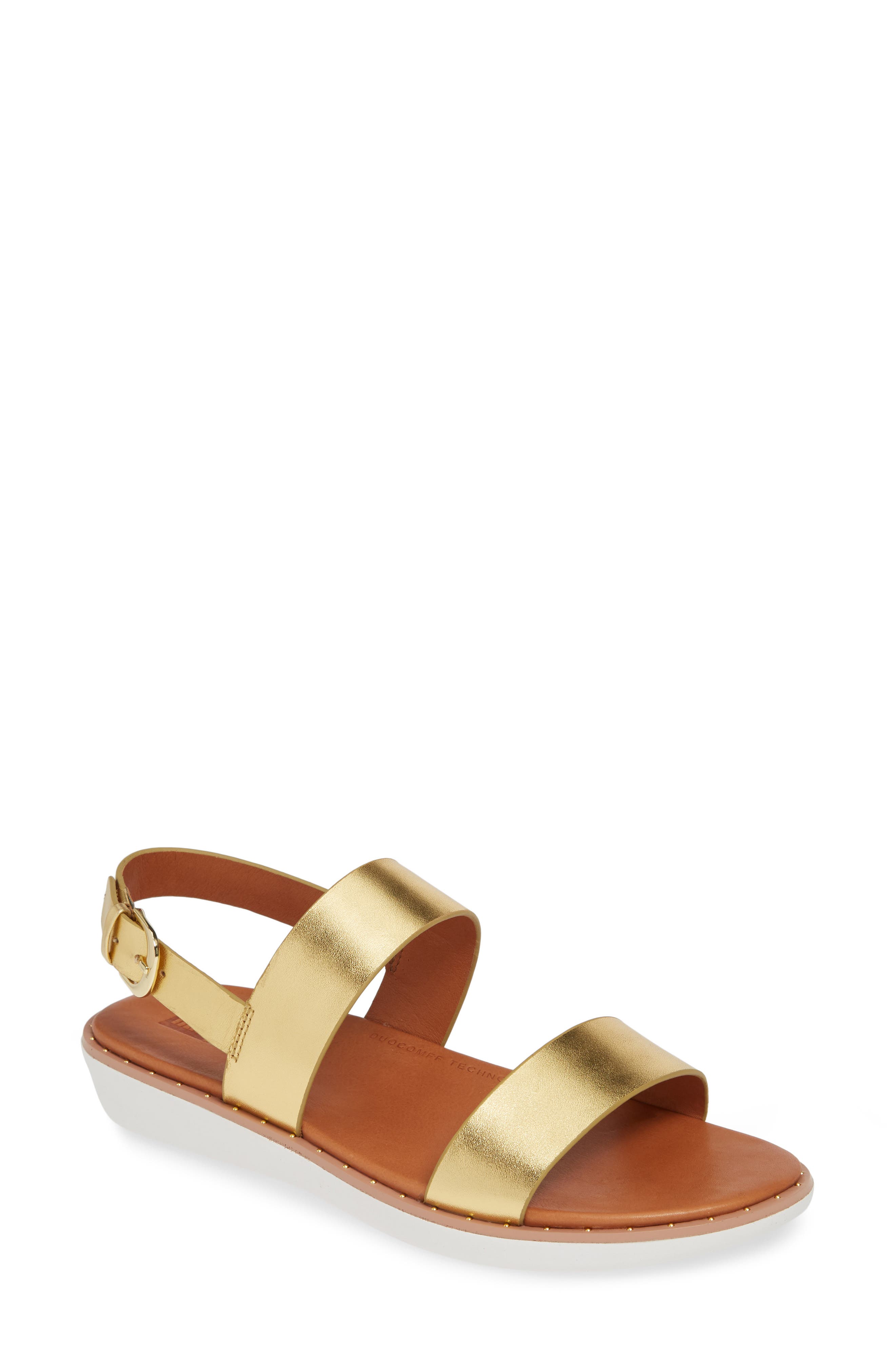 Fitflop Barra Crystalled Sandal, Metallic