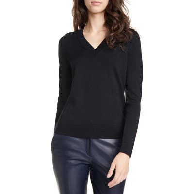 Boss Fabrona Virgin Wool Sweater, Black