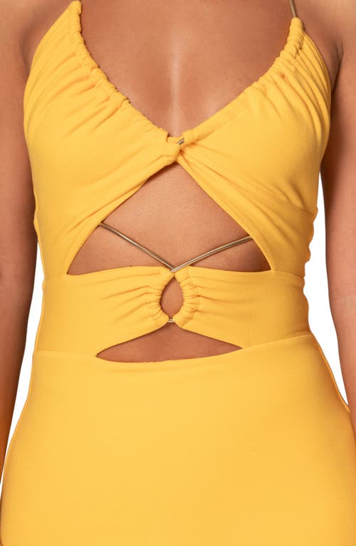 Jluxlabel Secret Bloom Maxi Dress In Yellow
