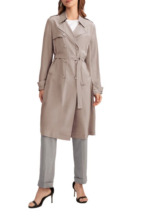 セオリー Classic Crepe Simple Trench トレンチコート セオリー Classic Crepe Simple Trench トレンチコート
