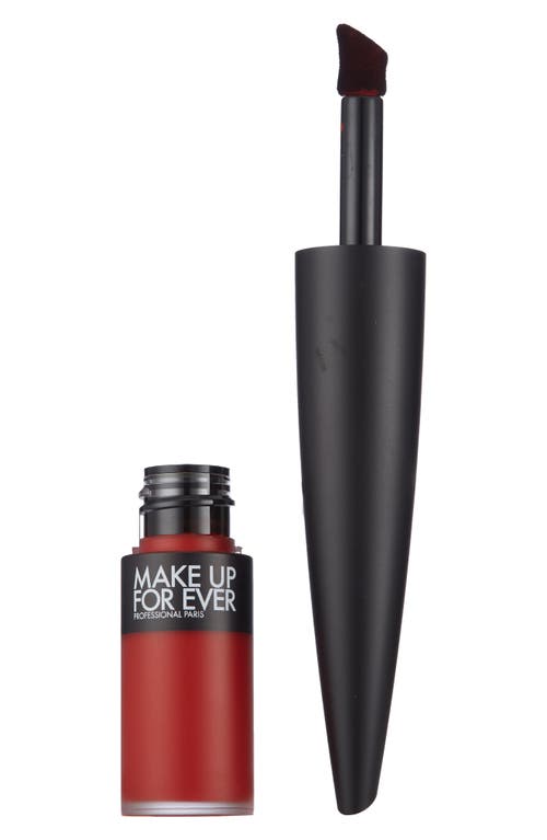 Make Up For Ever Rouge Artist For Ever Matte 24 Hour Longwear Liquid Lipstick in 402 Constantly On Fire at Nordstrom