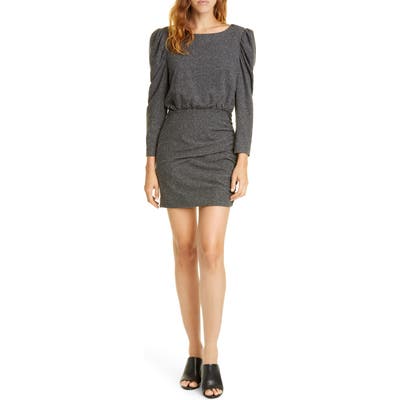 La Vie Rebecca Taylor Long Sleeve French Terry Dress, Grey