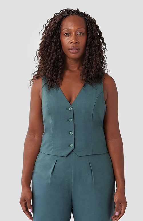 Aam The Label The Wool Vest In Storm