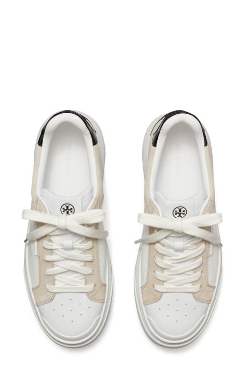 Shop Tory Burch Ladybug Sneaker In Titanium White/black