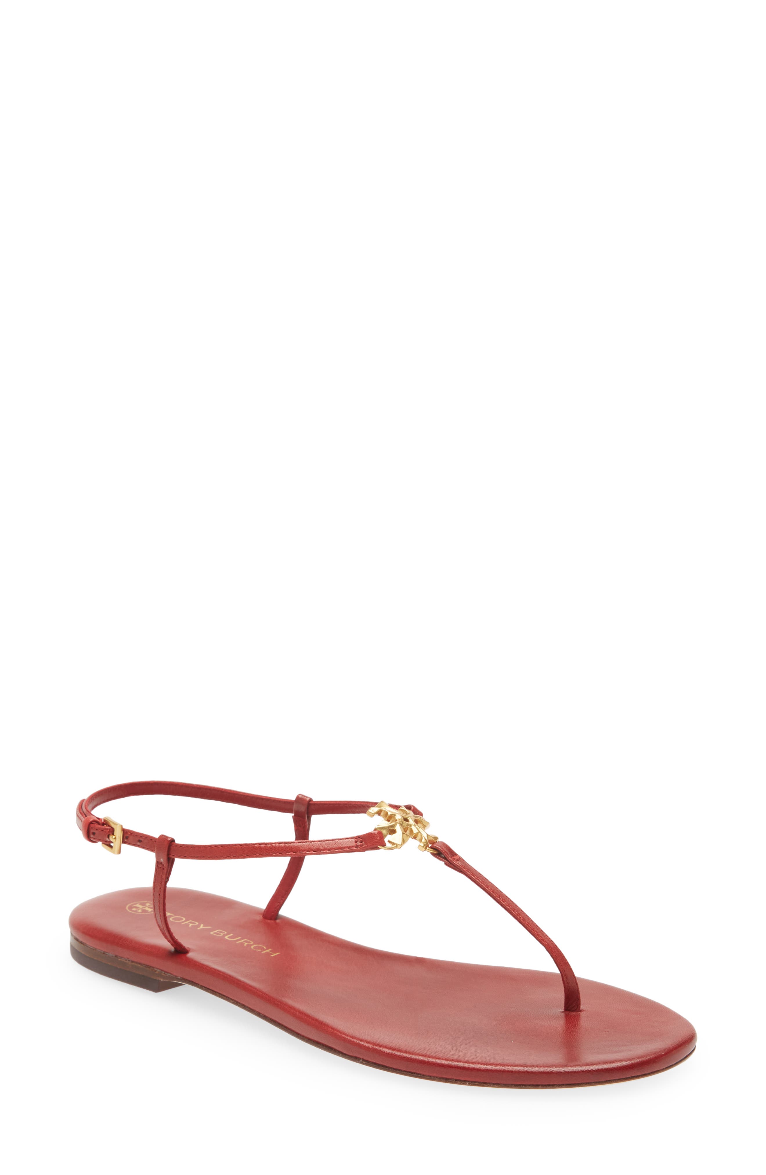 Tory Burch Capri Ankle Strap Sandal in Tory Red