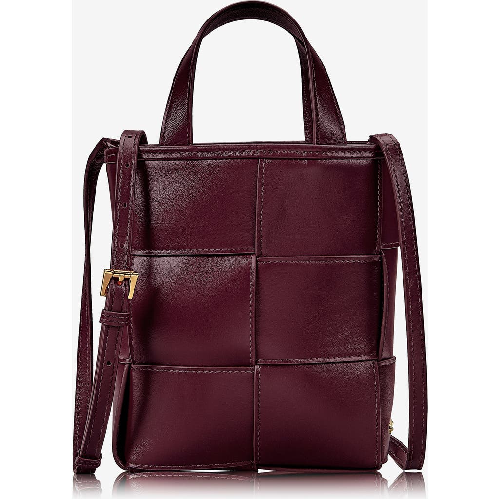 Gigi New York Chloe Mini Shopper In Bordeaux