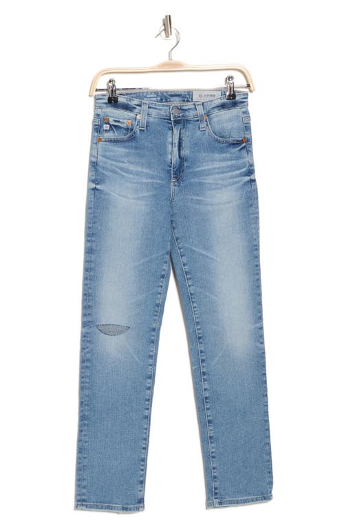 Shop Ag The Isabelle High Waist Crop Straight Leg Jeans In 23 Years Showbiz