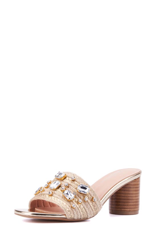 New York And Company Raquelle Heeled Sandal In Natural