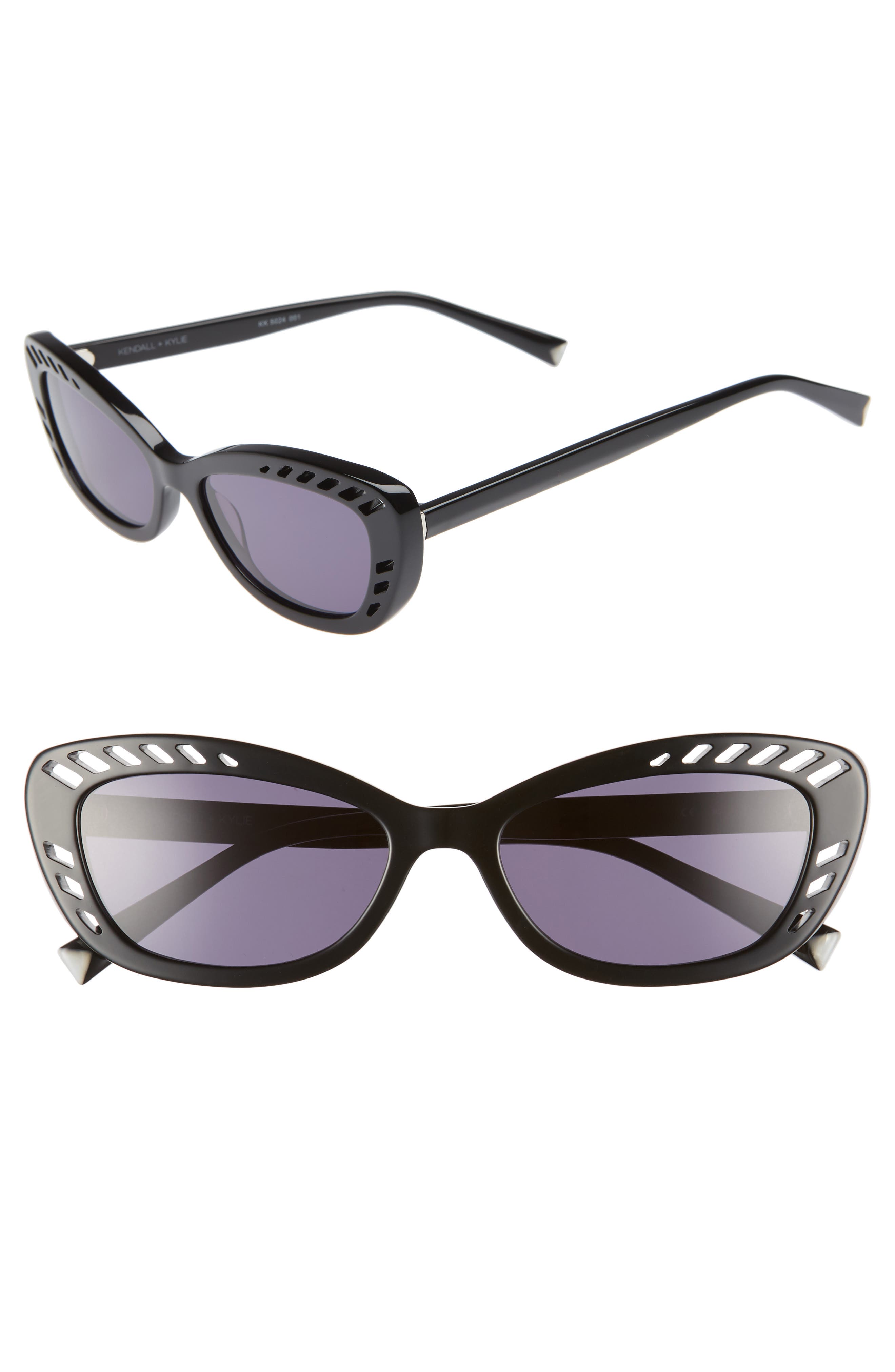 KENDALL + KYLIE Extreme 55mm Cat Eye Sunglasses Nordstrom