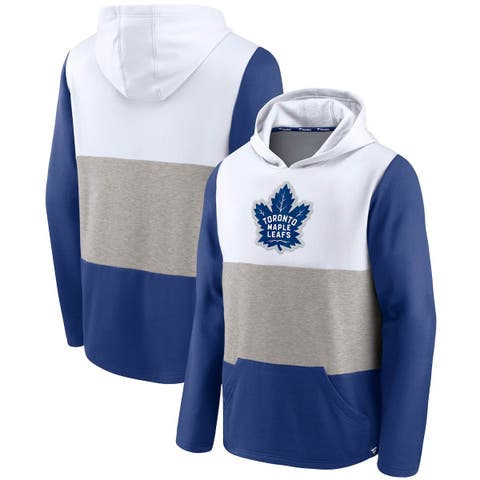 Vintage NHL PUMA Toronto Maple Leafs GRAY WHITE Crewneck Sweatshirt large  mens L