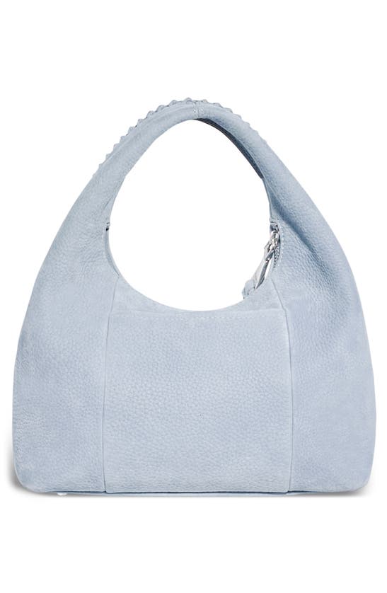 Shop Aimee Kestenberg Aura Leather Top Handle Bag In Breeze Blue Nubuck