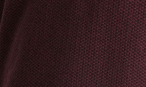 Shop Vince Geometric Jacquard Wool & Cotton Blend Crewneck Sweater In Malbec/black