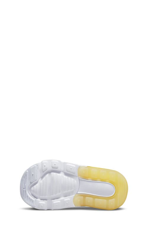 Shop Nike Kids' Air Max 270 Sneaker In White/crimson Bliss/yellow