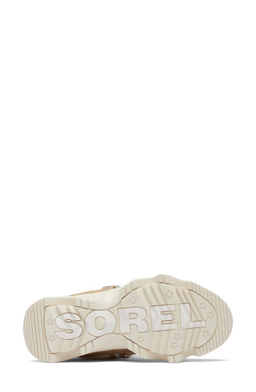 Sorel Kinetic Impact Puffy Lace-up Snow Boots In Honey White/dusty Tan