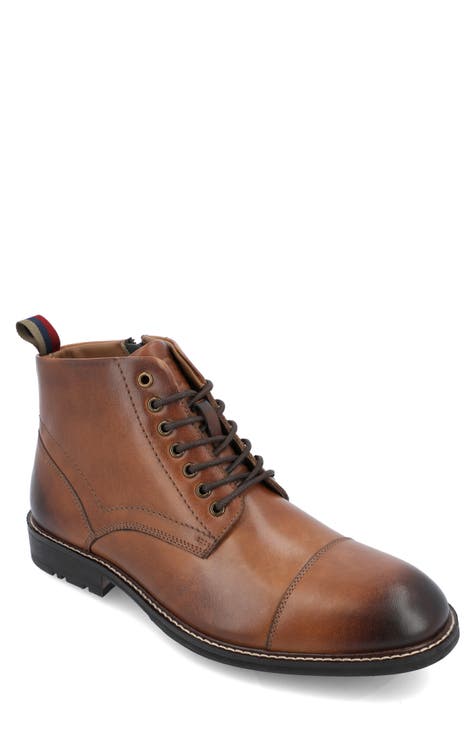 Avrum Leather Cap Toe Chukka Boot (Men)
