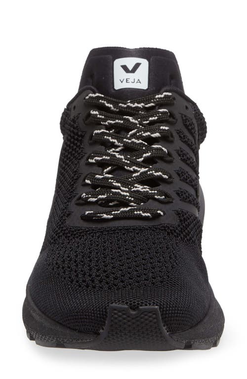 Shop Veja Marlin Running Sneaker In Black/black