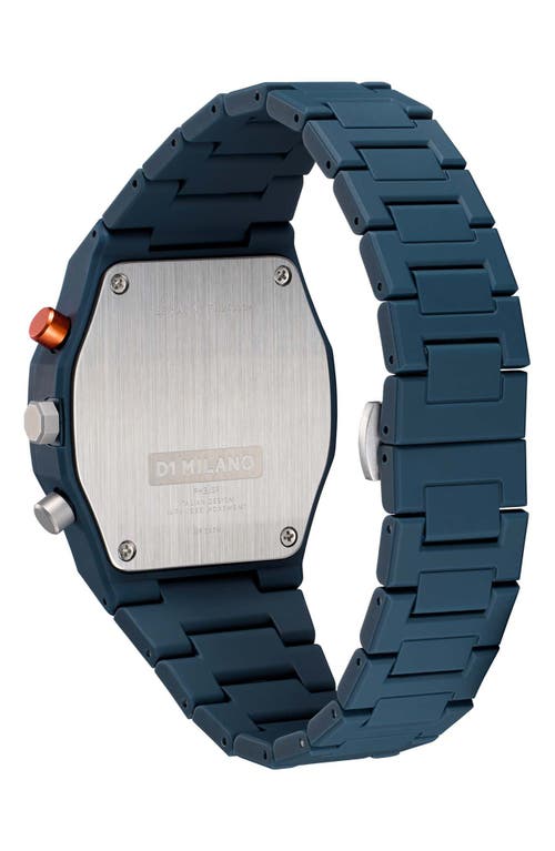 D1 Milano Polychrono Bracelet Watch, 40.5mm In Blue
