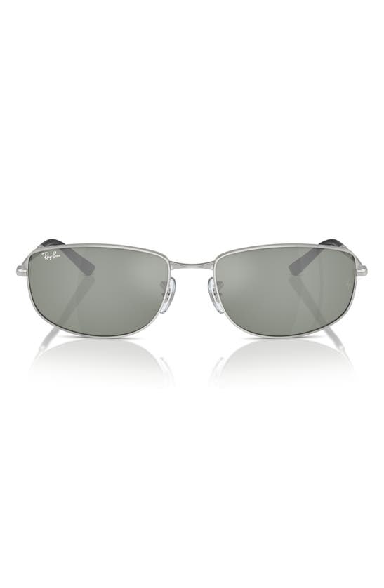 Shop Ray Ban Ray-ban 56mm Irregular Sunglasses In Silver