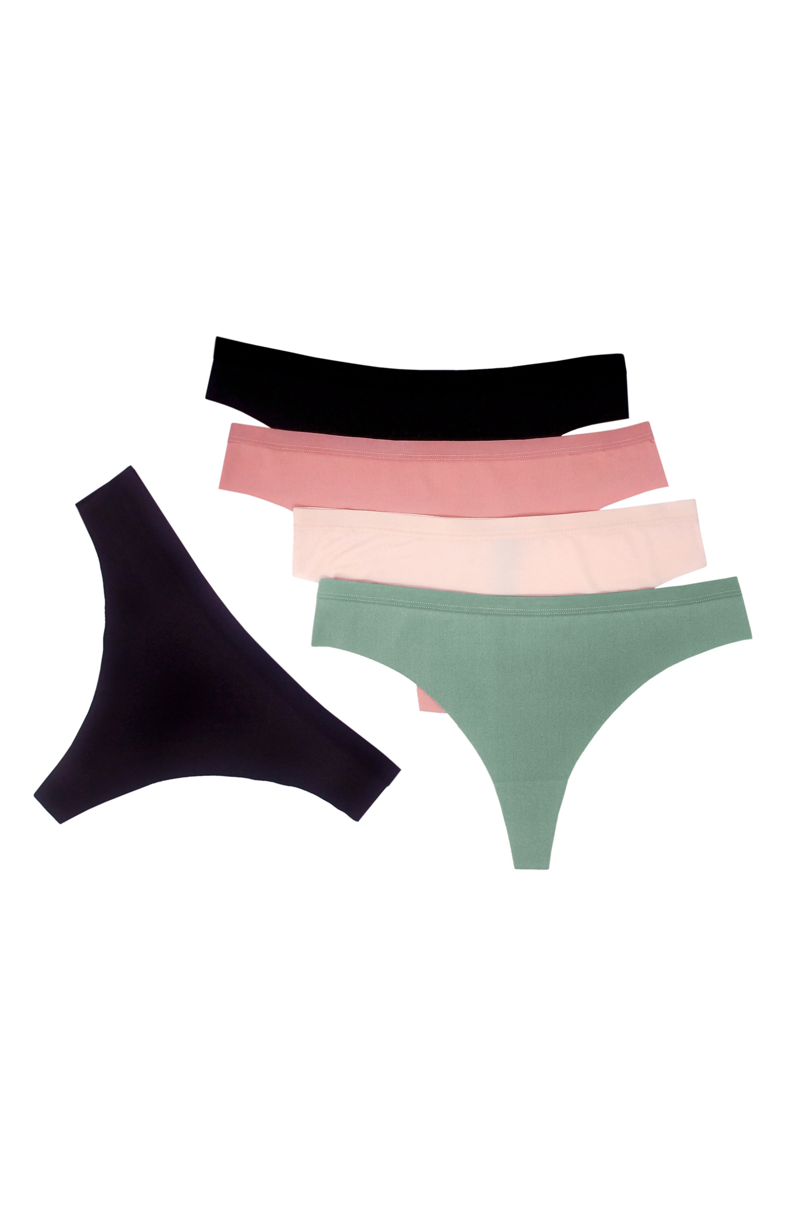 Honeydew Intimates 5Pack Daisy Thongs Nordstrom