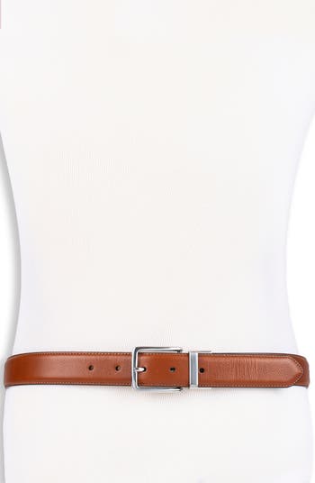 Cole haan burnished 2025 edge leather belt