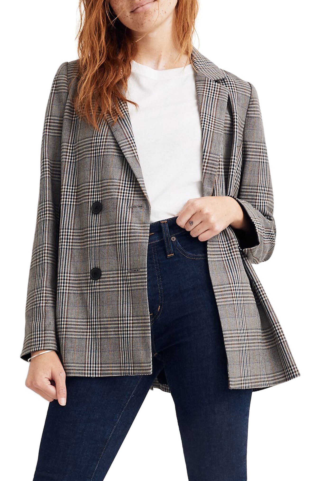 madewell double breasted blazer