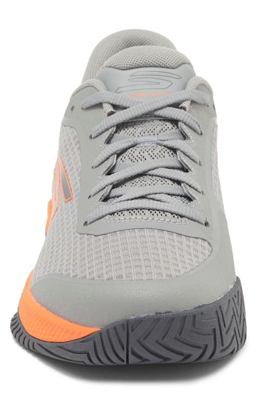 Shop Skechers Viper Court Pro Pickleball Sneaker In Gray/orange