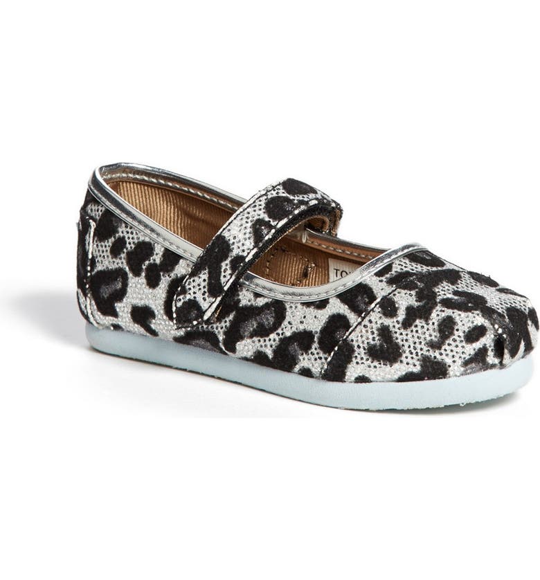 TOMS 'Leopard Glitter - Tiny' Mary Jane (Baby, Walker & Toddler ...
