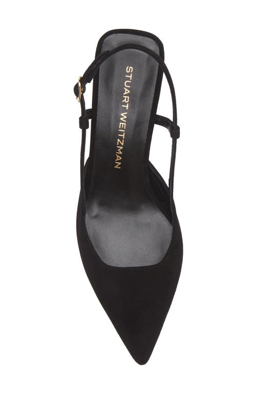 Shop Stuart Weitzman Vinnie 50 Slingback Pump In Black