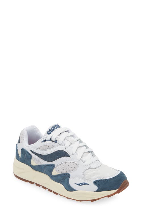 Shop Saucony Grid Shadow 2 Ivy Prep Sneaker In White/navy