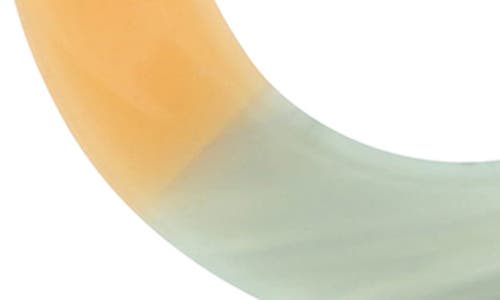 Olivia Welles Drew Mixed C Hoop Earrings In Peach/gray