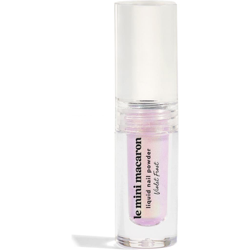 Le Mini Macaron Liquid Nail Powder In Violet Frost