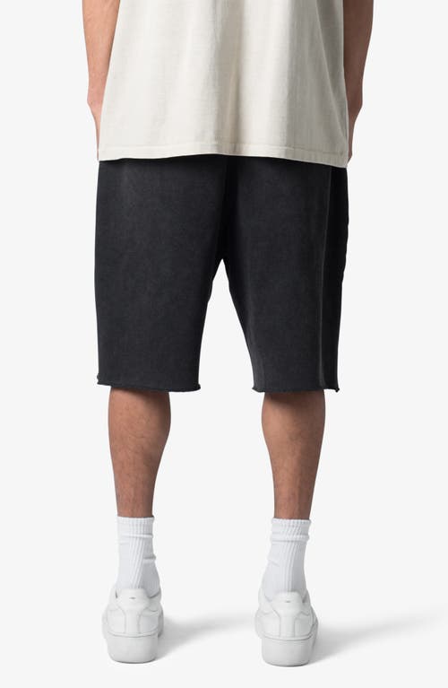 Shop Mnml Ultra Baggy Sweat Shorts In Washed Black