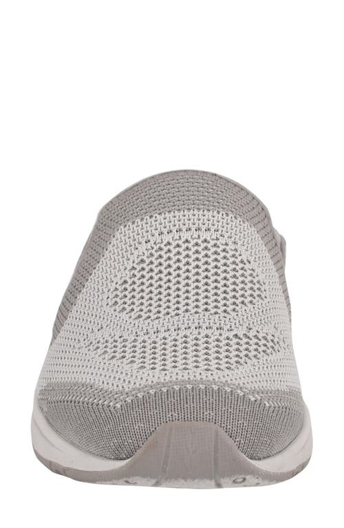 Shop Easy Spirit Take Knit Slip-on Sneaker In Silver Sconce/vapor