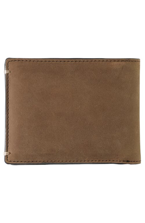 Johnston & Murphy Rhodes Leather Bifold Wallet In Tan Oiled