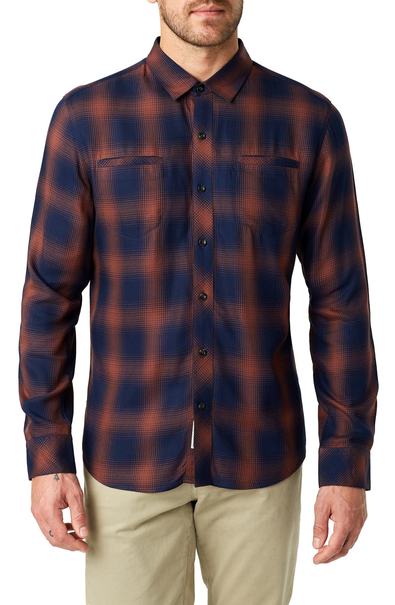 7 Diamonds | Ewan Trim Fit Flannel Shirt | Nordstrom Rack