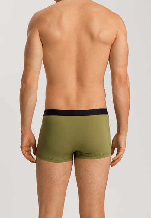 Hanro Micro Touch Boxer Brief In Olive Branch