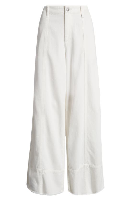 Shop Rag & Bone Featherweight Arianna Ankle Wide Leg Jeans In White