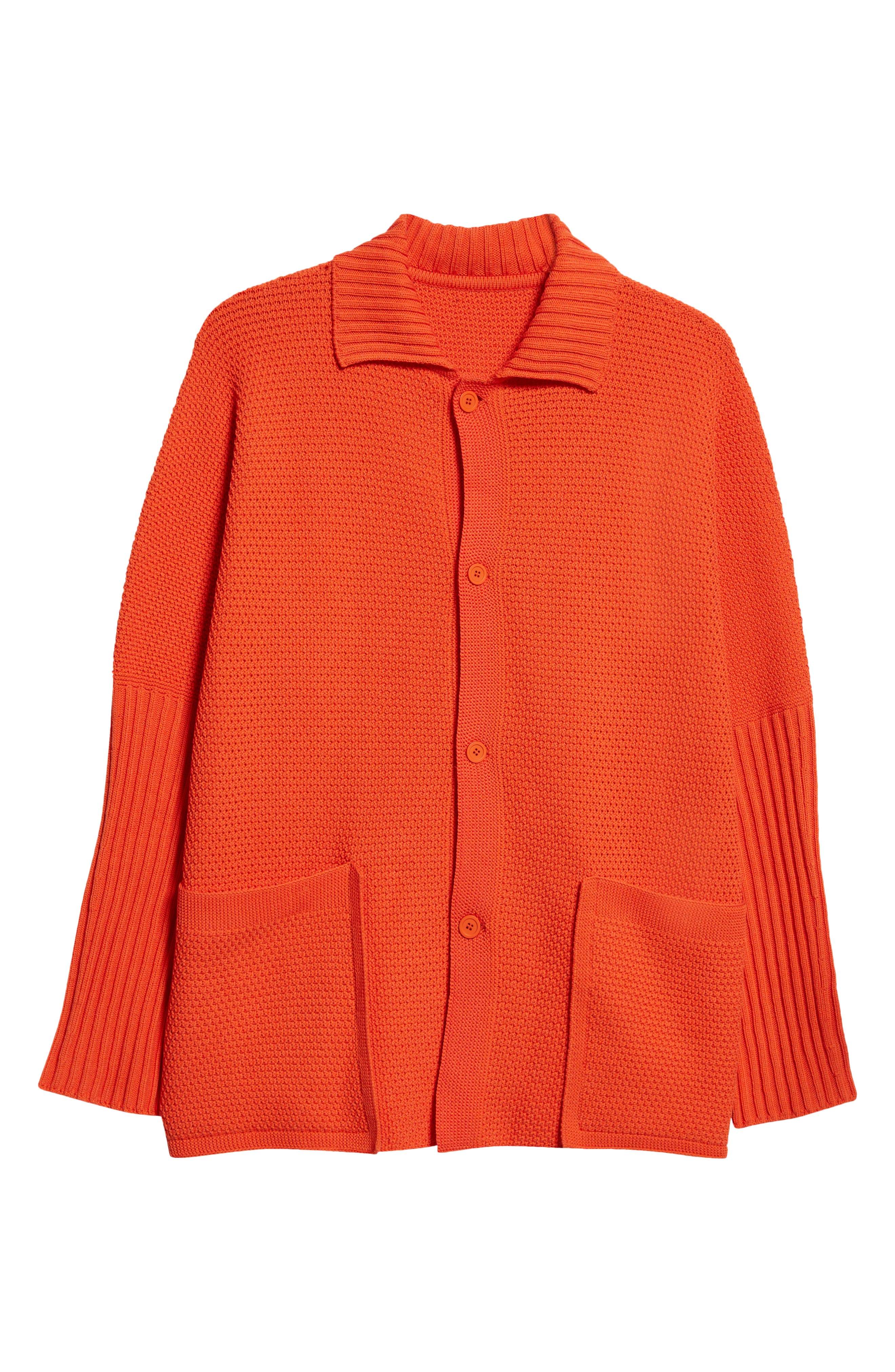Homme Plissé Issey Miyake Rustic Knit Cardigan in 33-Powerful