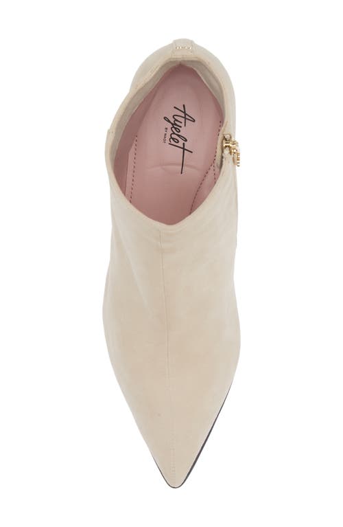 Naot Robin Bootie In Taupe Suede
