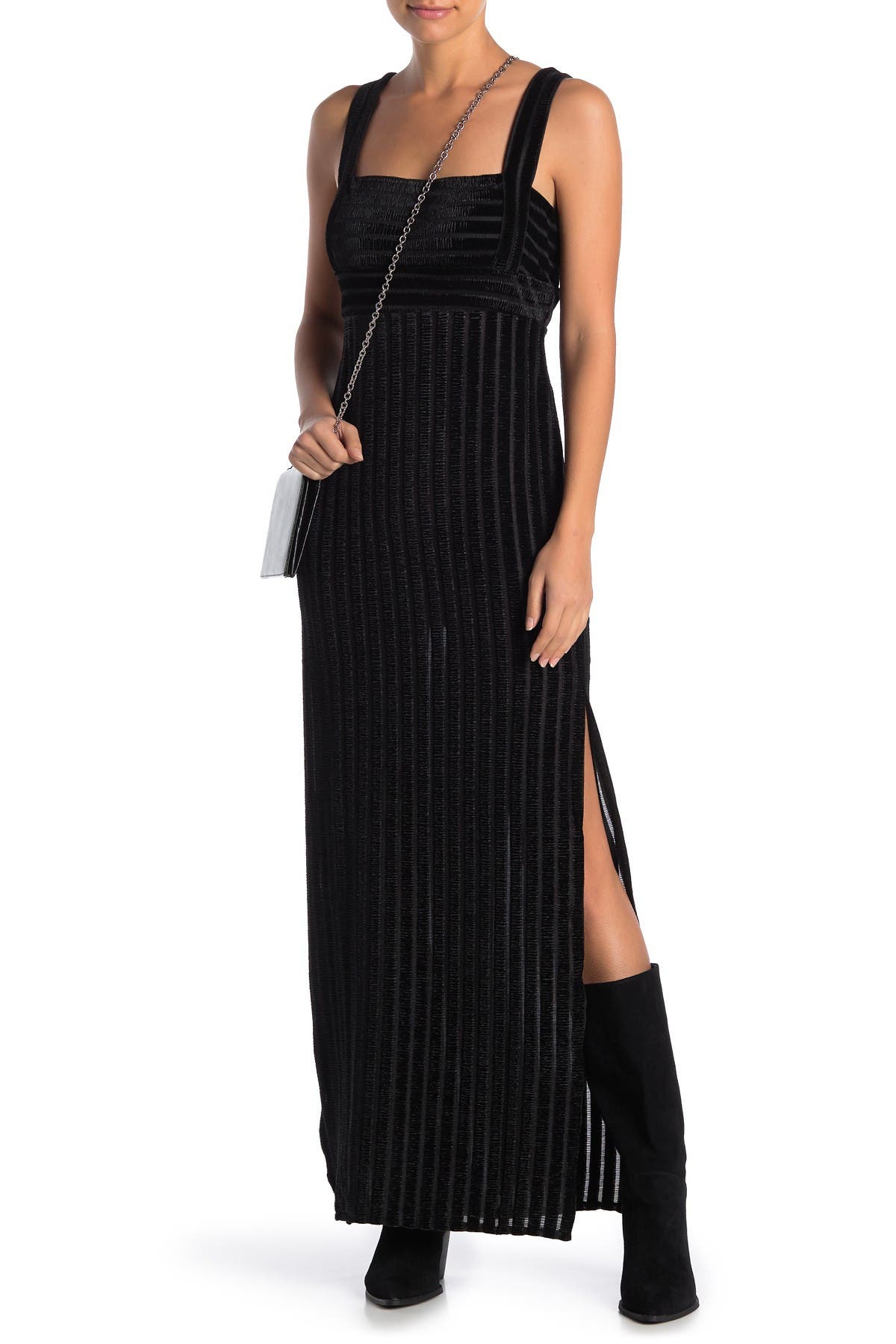 free people velvet maxi dress