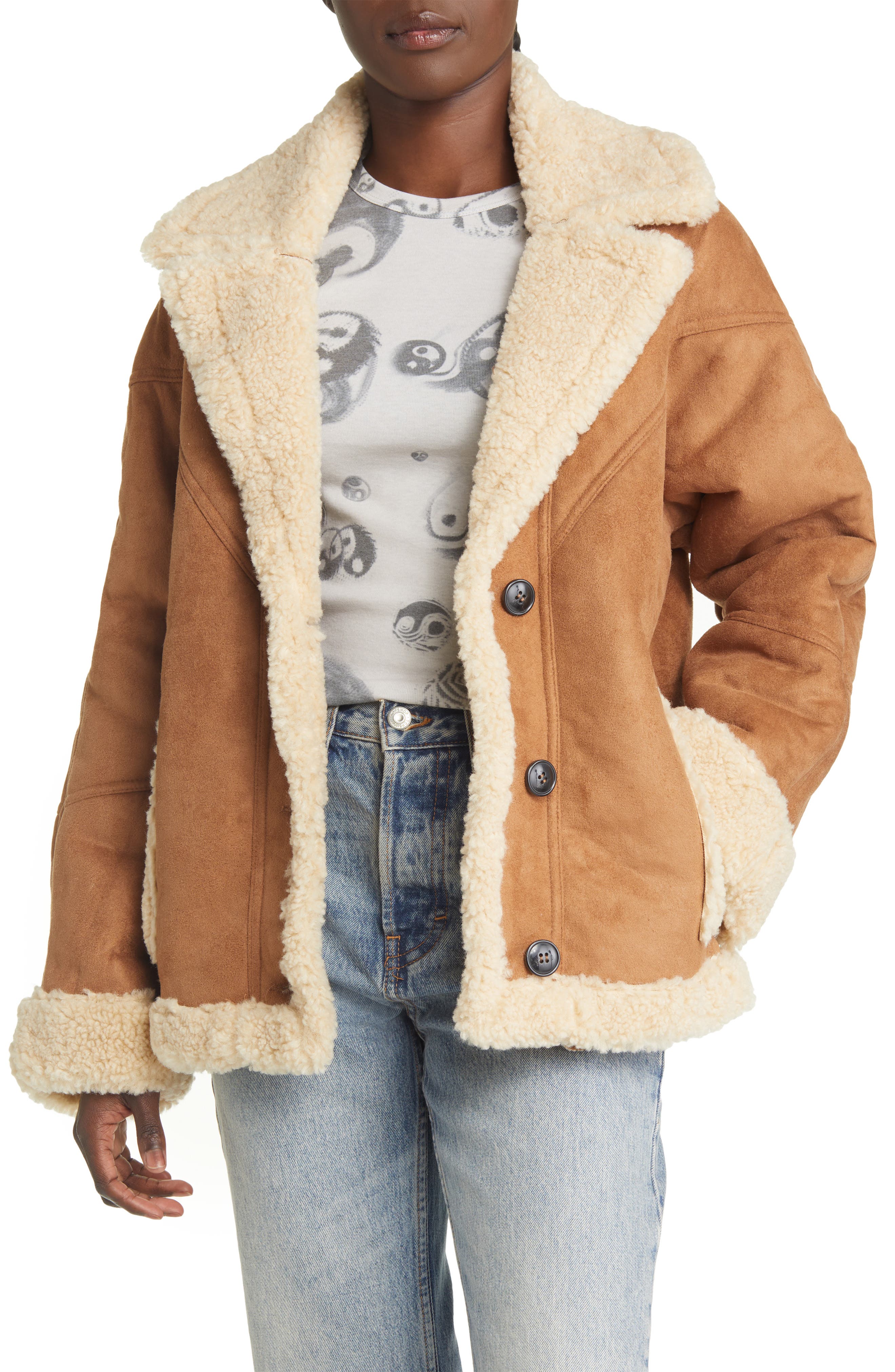 fake shearling jacket