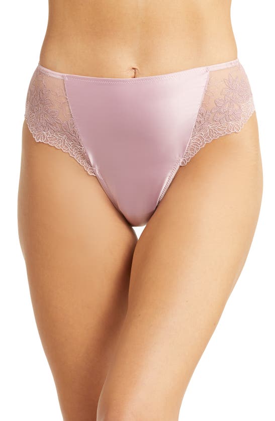 Wacoal Side Note High Leg Panties In Zephyr Pink