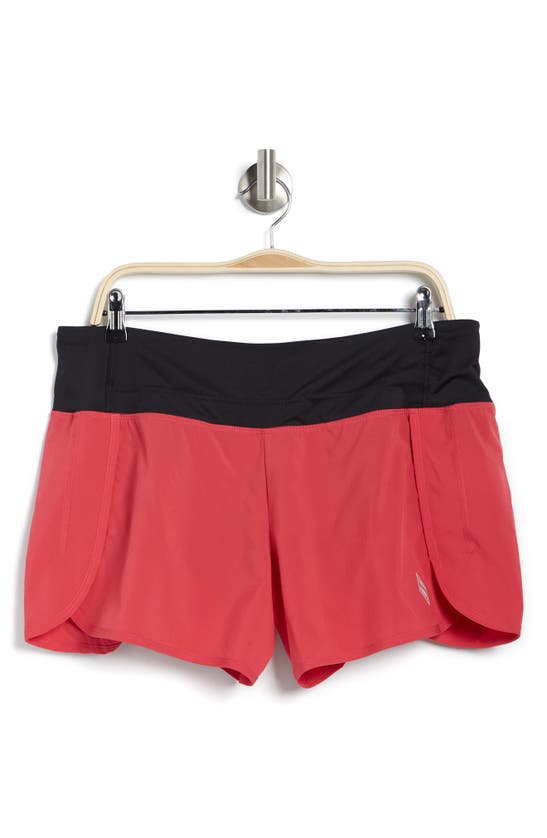 Skechers Going Places Run Shorts In Red/ Pink