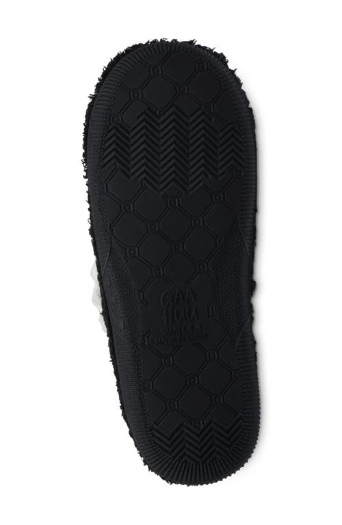 Gaahuu Cozee Faux Fleece Lined Slipper In Black