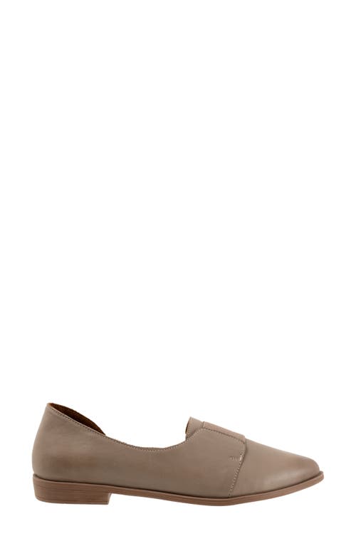Bueno Brenda Half D'orsay Pointed Toe Flat In Grey
