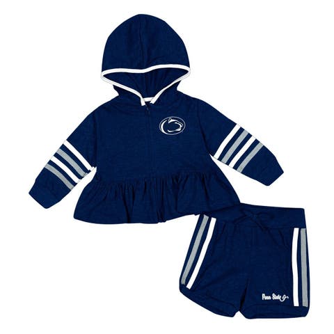 Outerstuff Newborn & Infant Navy/Gray Tennessee Titans Game Nap Teddy Fleece Bunting Full-Zip Sleeper